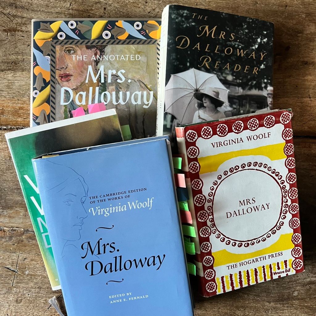 Various editions of Mrs. Dalloway by Virginia Woolf